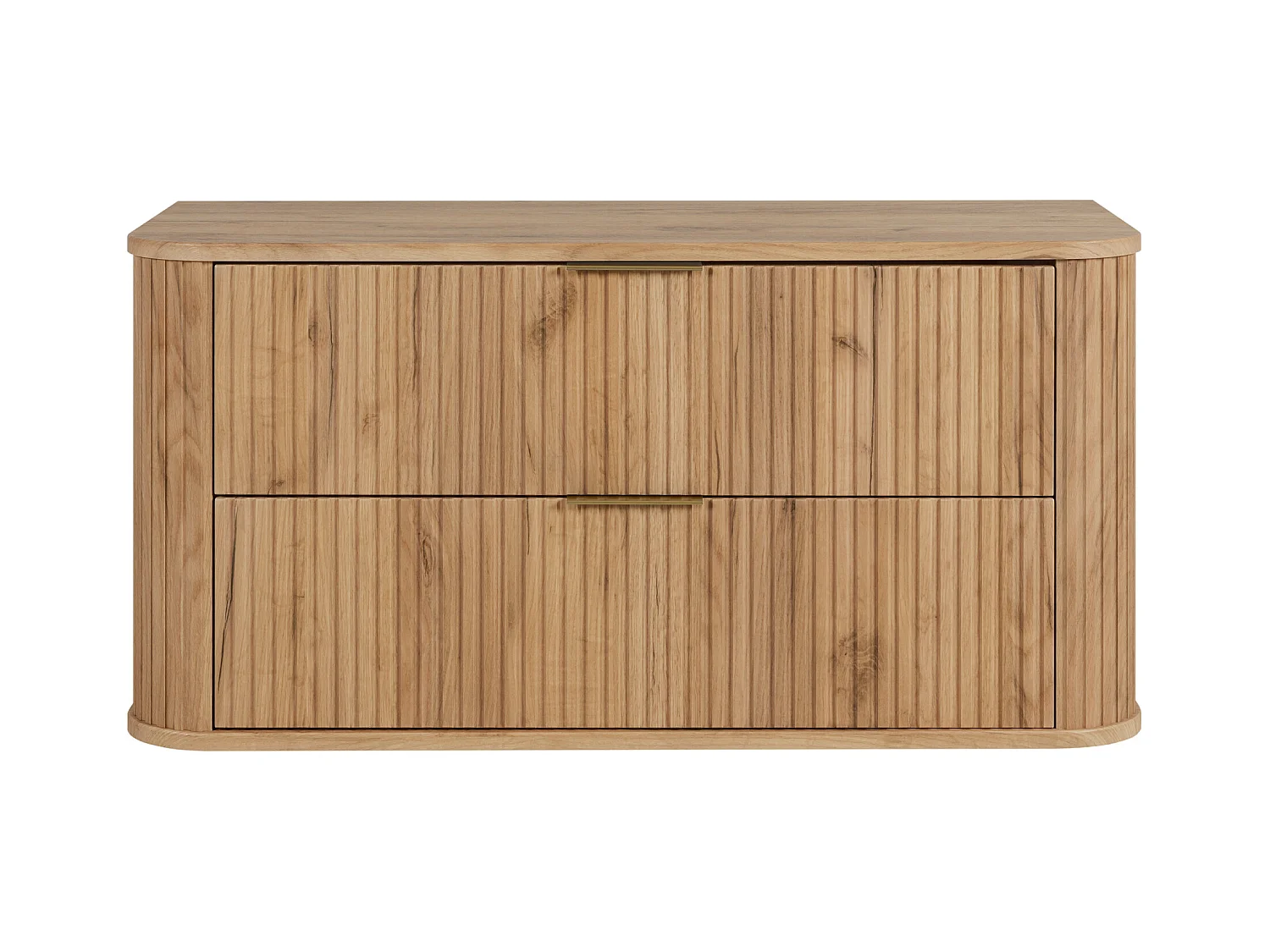 Meuble de salle de bain, Chêne Craft, poignée dorée, 41,5 x 100 x 51,7 cm