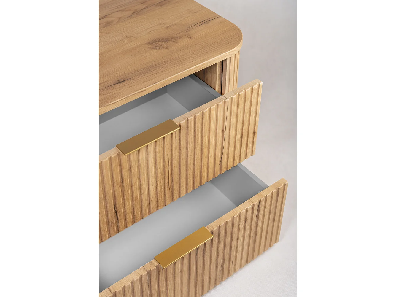 Badkamerkast, Craft Eik, gouden handgreep, 41,5 x 100 x 51,7 cm