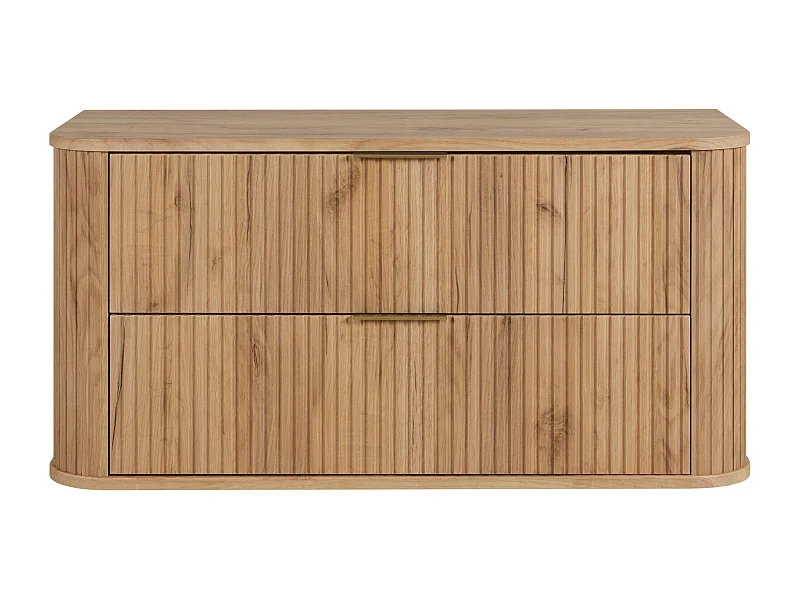 Mueble de baño, Roble Craft Dorado, tirador dorado, 41,5 x 100 x 51,7 cm