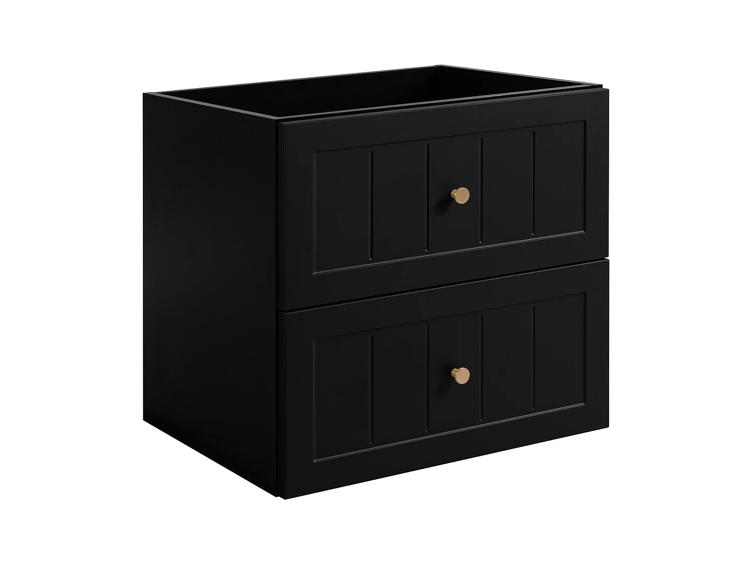 Meuble sous lavabo de style classique, noir, 60 x 57 x 46 cm