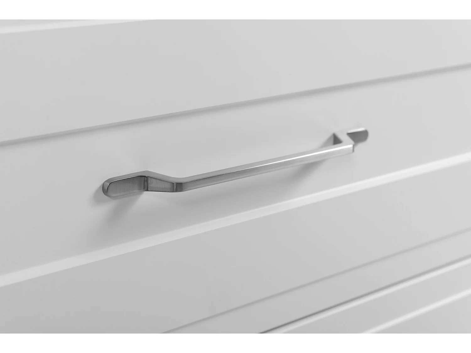 Meuble sous lavabo de style classique, blanc, 160 (2 x 80) x 57 x 46 cm