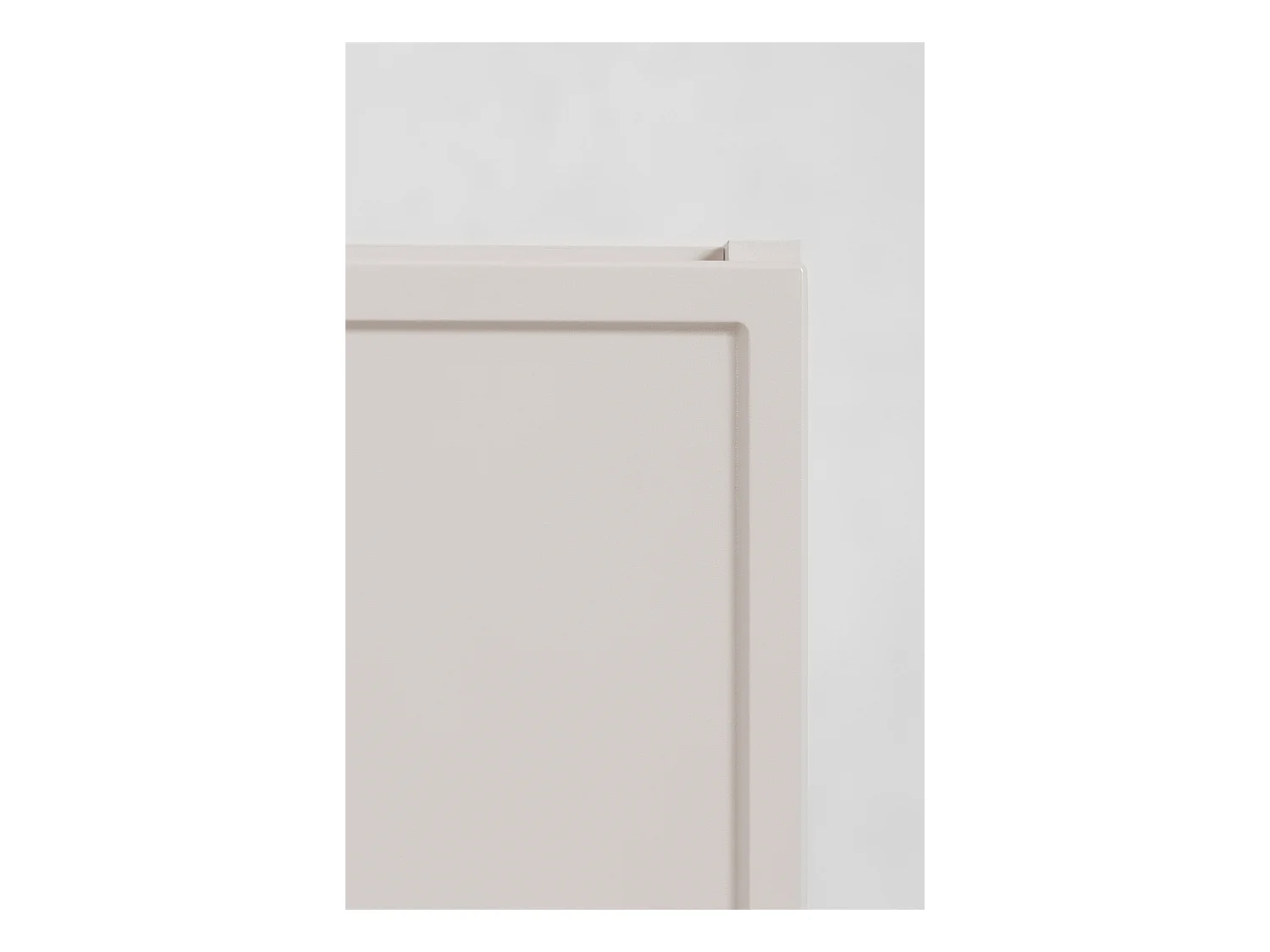 Badezimmerschrank, Kaschmir, silberner Griff, 46 x 60 x 57 cm