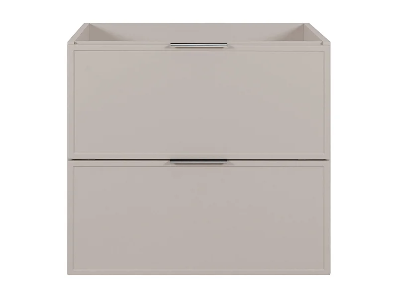 Szafka łazienkowa, Kaszmir, srebrny uchwyt, 46 x 60 x 57 cm