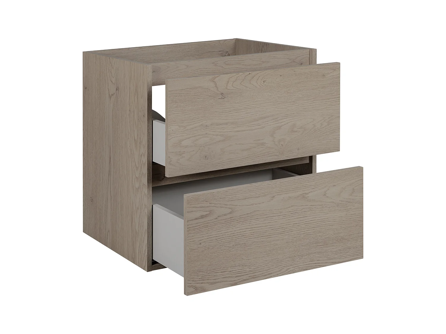 Badkamermeubel 60 cm, Kleur: Donker eiken, 60 x 57 x 46 cm