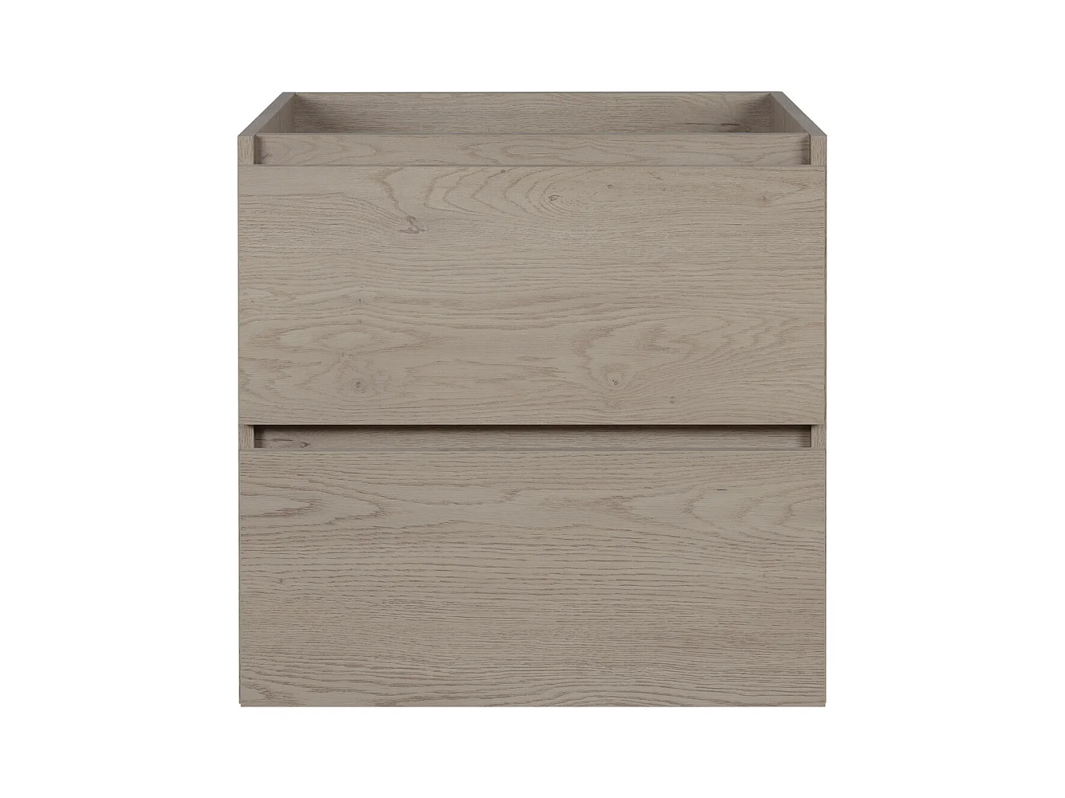 Meuble de salle de bain 60 cm, Couleur: Chêne Foncé, 60 x 57 x 46 cm, sans plan de travail