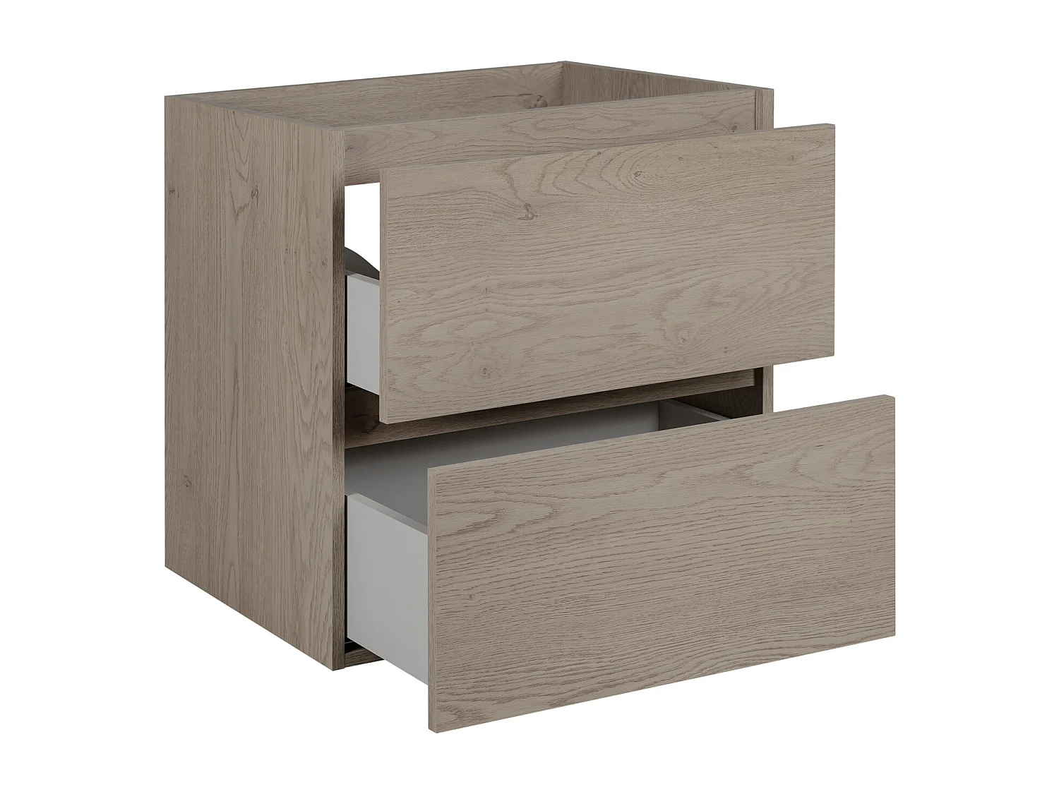 Badkamermeubel 60 cm, Kleur: Donker eiken, 60 x 60,7 x 46 cm