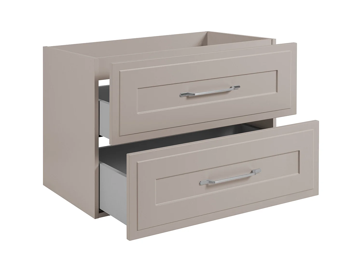 Meuble sous lavabo de style classique, cachemire, 80 x 57 x 46 cm