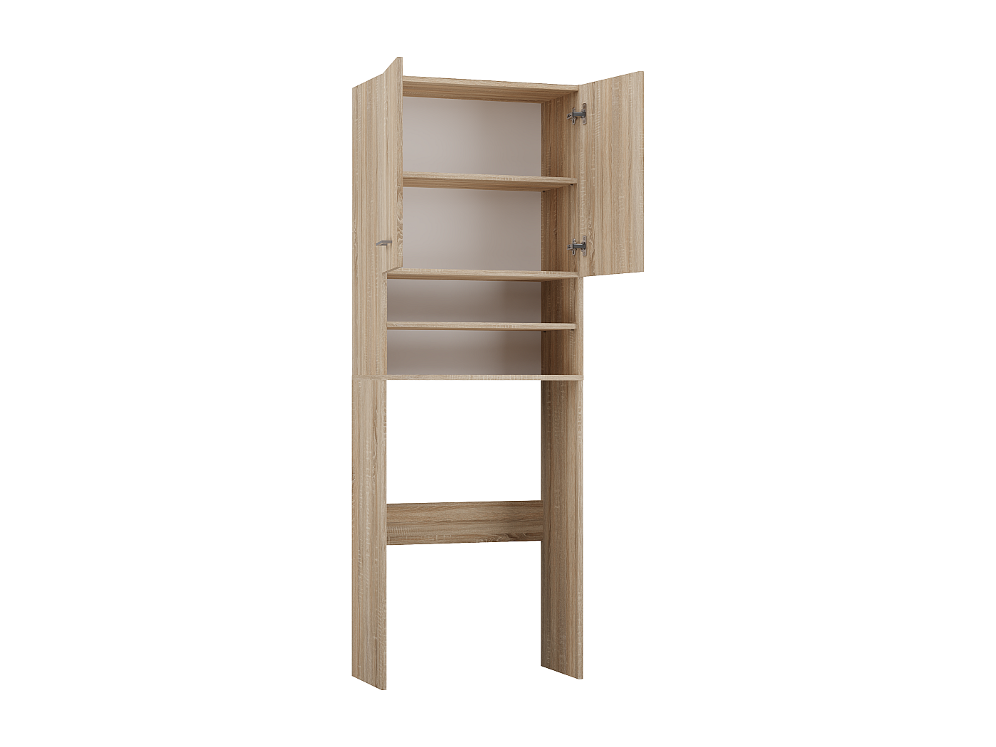 Wasmachinekast 64x24x190 cm wit kopen