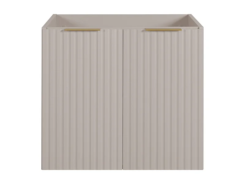 Badezimmermöbel, Kaschmir + Goldgriff, 60 x 57 x 46 cm