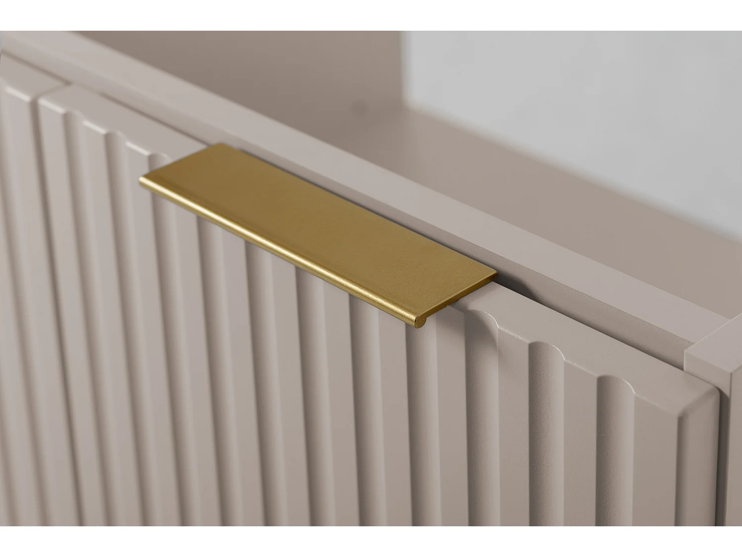 Meuble vasque, Cachemire + poignée dorée, 60 x 57 x 46 cm