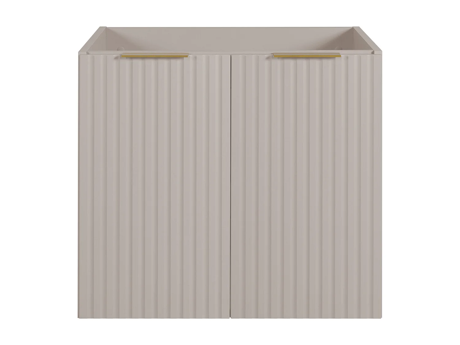 Meuble vasque, Cachemire + poignée dorée, 60 x 57 x 46 cm