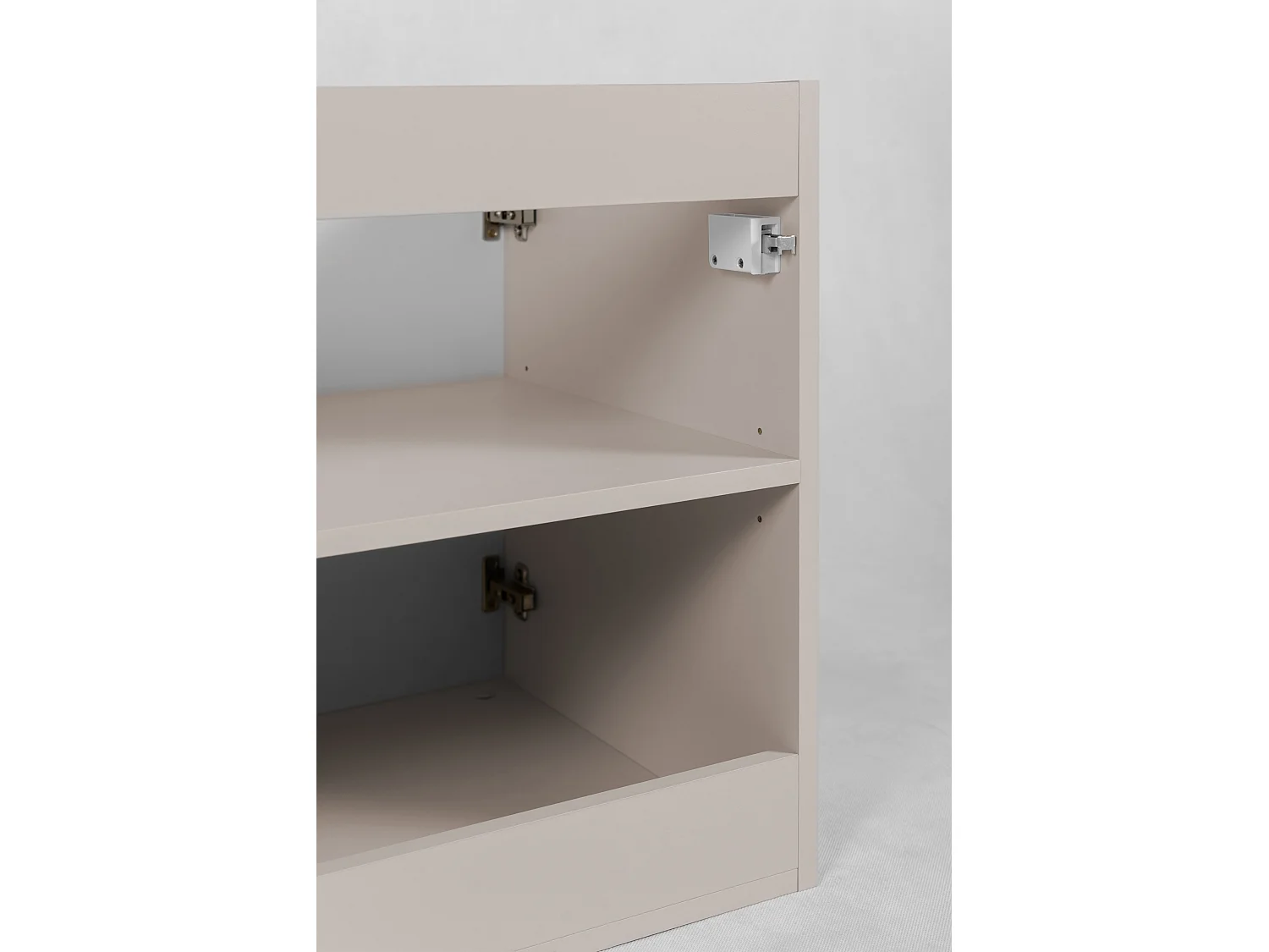 Meuble vasque, Cachemire + poignée dorée, 60 x 57 x 46 cm
