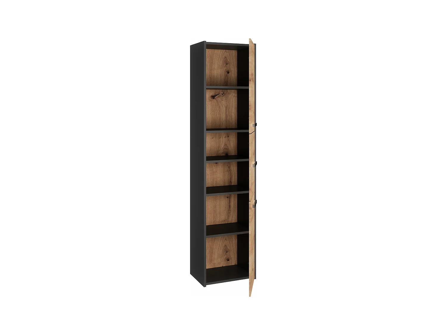 Armoire de salle de bain, Anthracite / Chêne Artisan, 70 x 40 x 30 cm