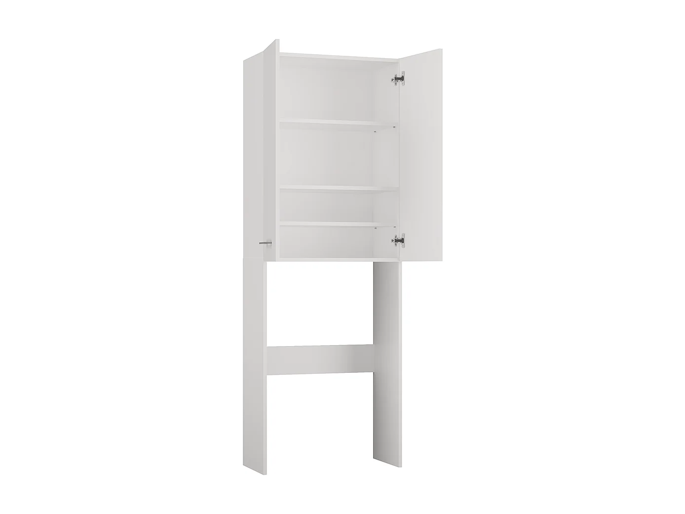 Armoire pour machine à laver, 30 x 64 x 180 cm, Blanc Mat