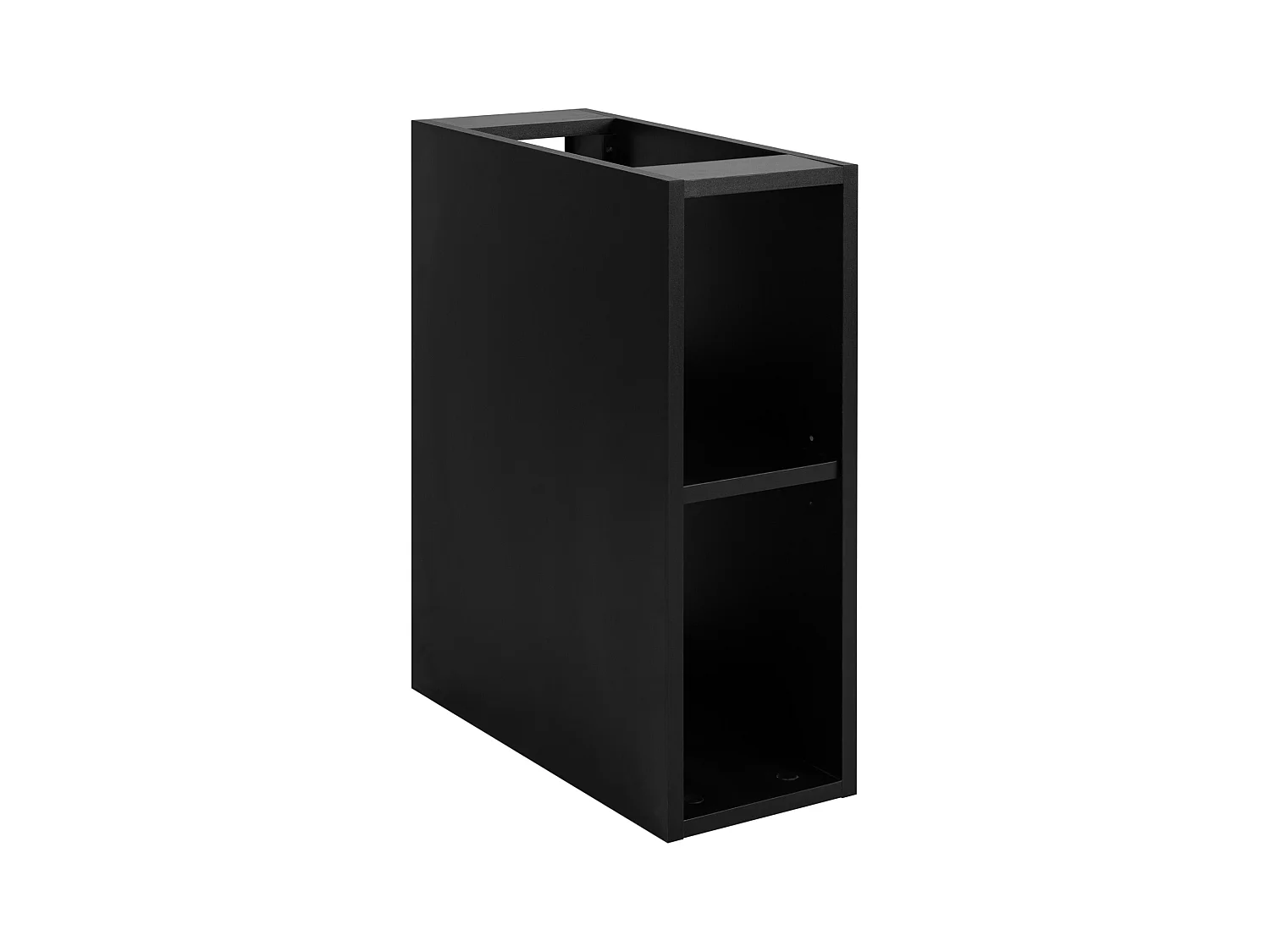 Etagère de salle de bain, Noir Mat, 20 x 57 x 46 cm
