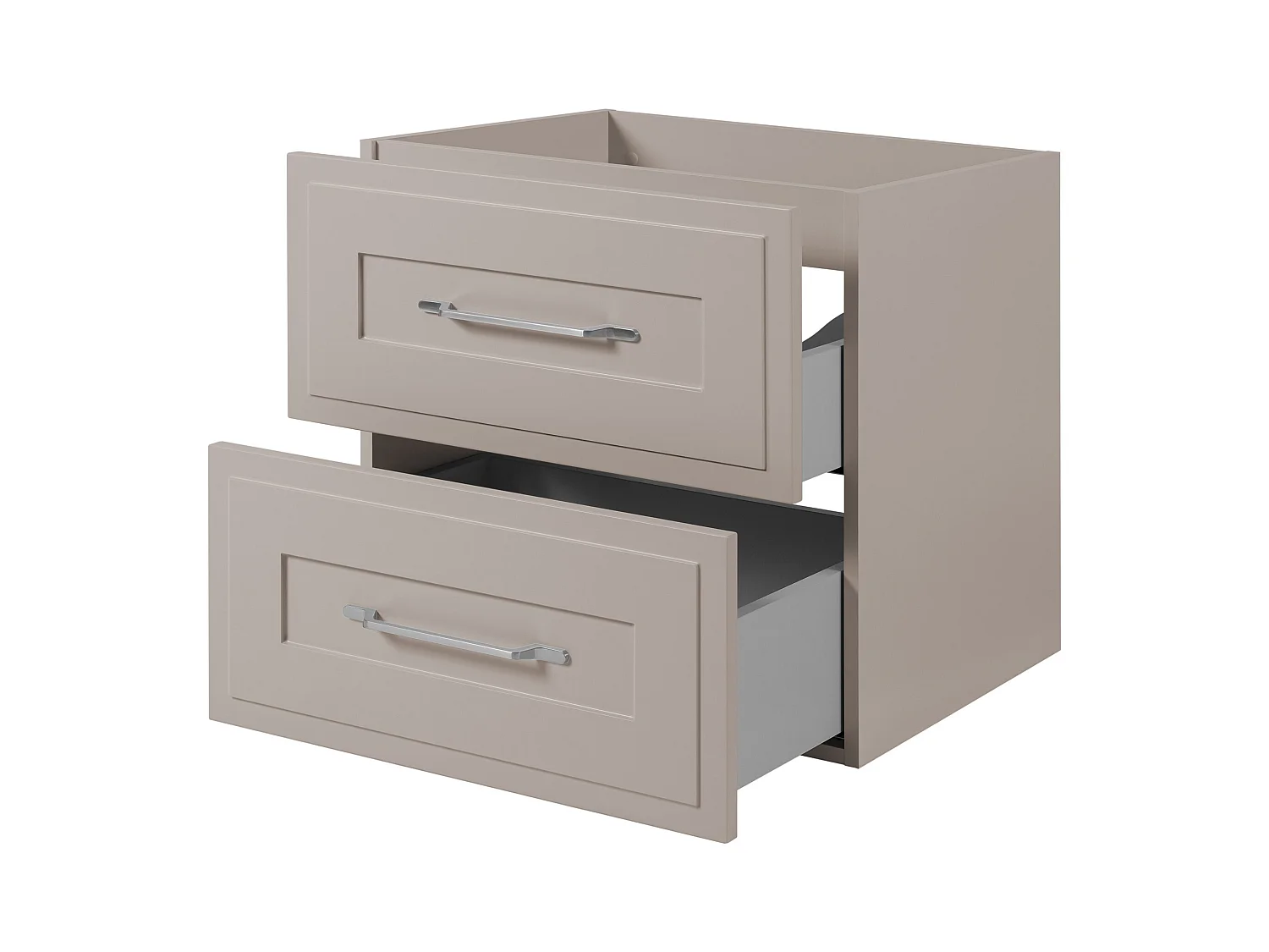 Meuble sous lavabo de style classique, cachemire, 60 x 57 x 46 cm