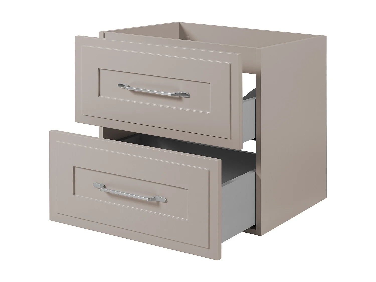 Meuble sous lavabo de style classique, cachemire, 60 x 57 x 46 cm