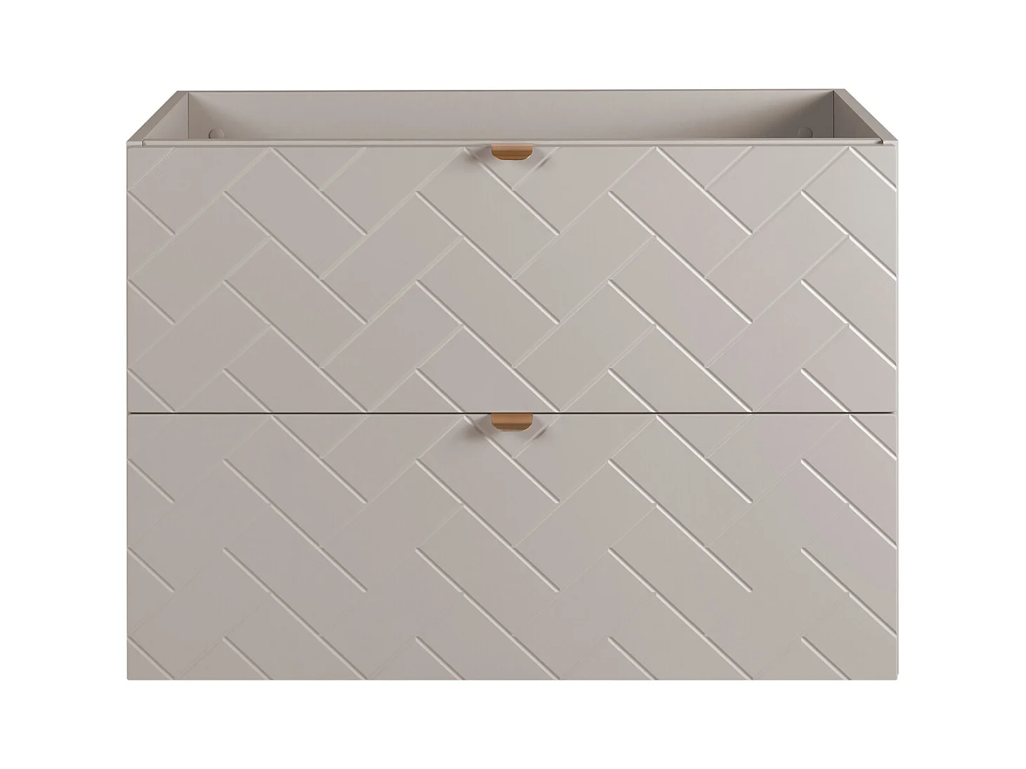 Meuble de salle de bain, Cachemire, 80 x 57 x 46 cm, poignées dorées