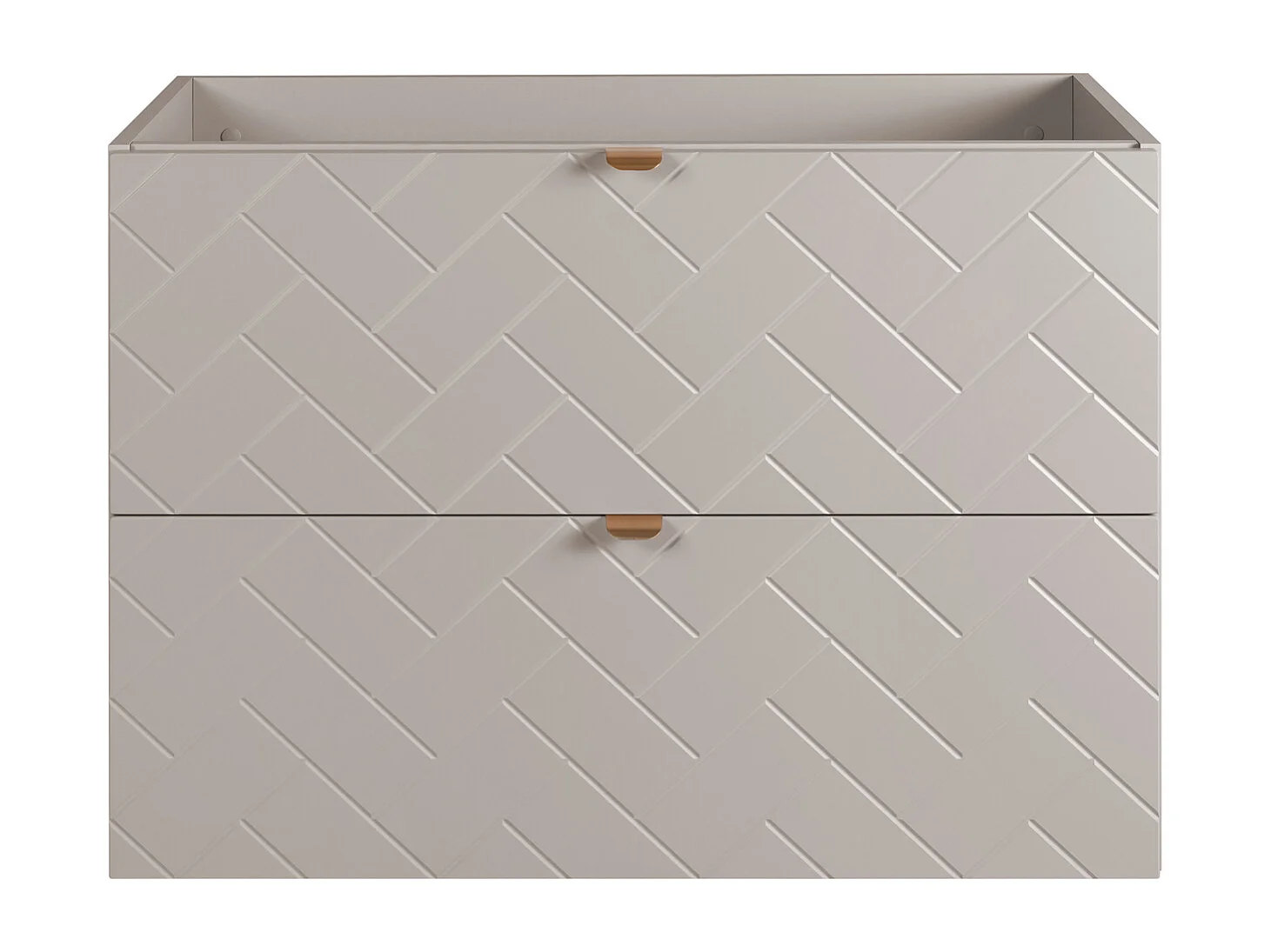 Badkamermeubel, Kasjmier, 80 x 57 x 46 cm, gouden handgrepen