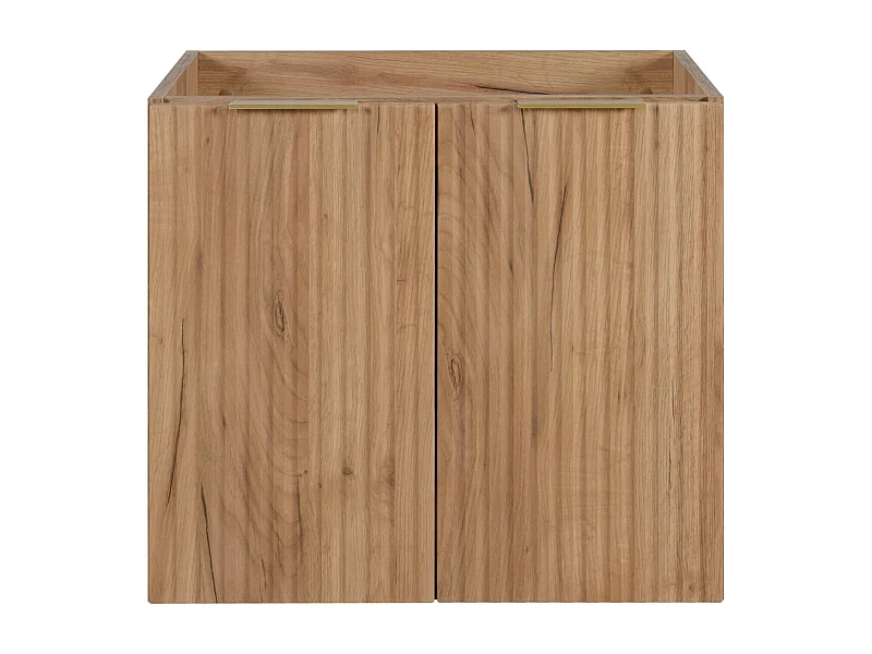 Badezimmermöbel, Craft Oak + Goldgriff, 60 x 57 x 46 cm