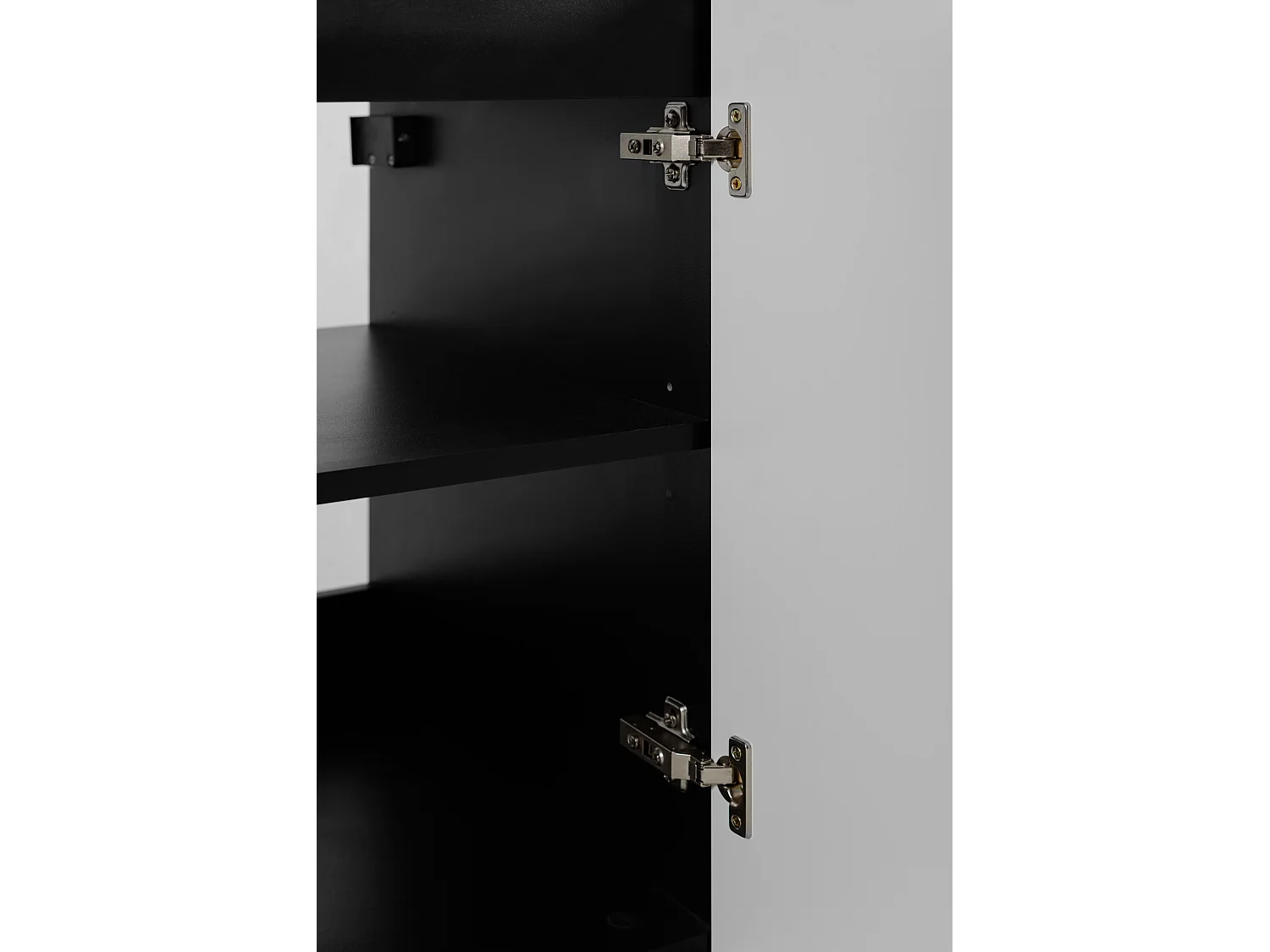 Mobile da bagno, Nero + maniglia dorata, 80 x 57 x 46 cm