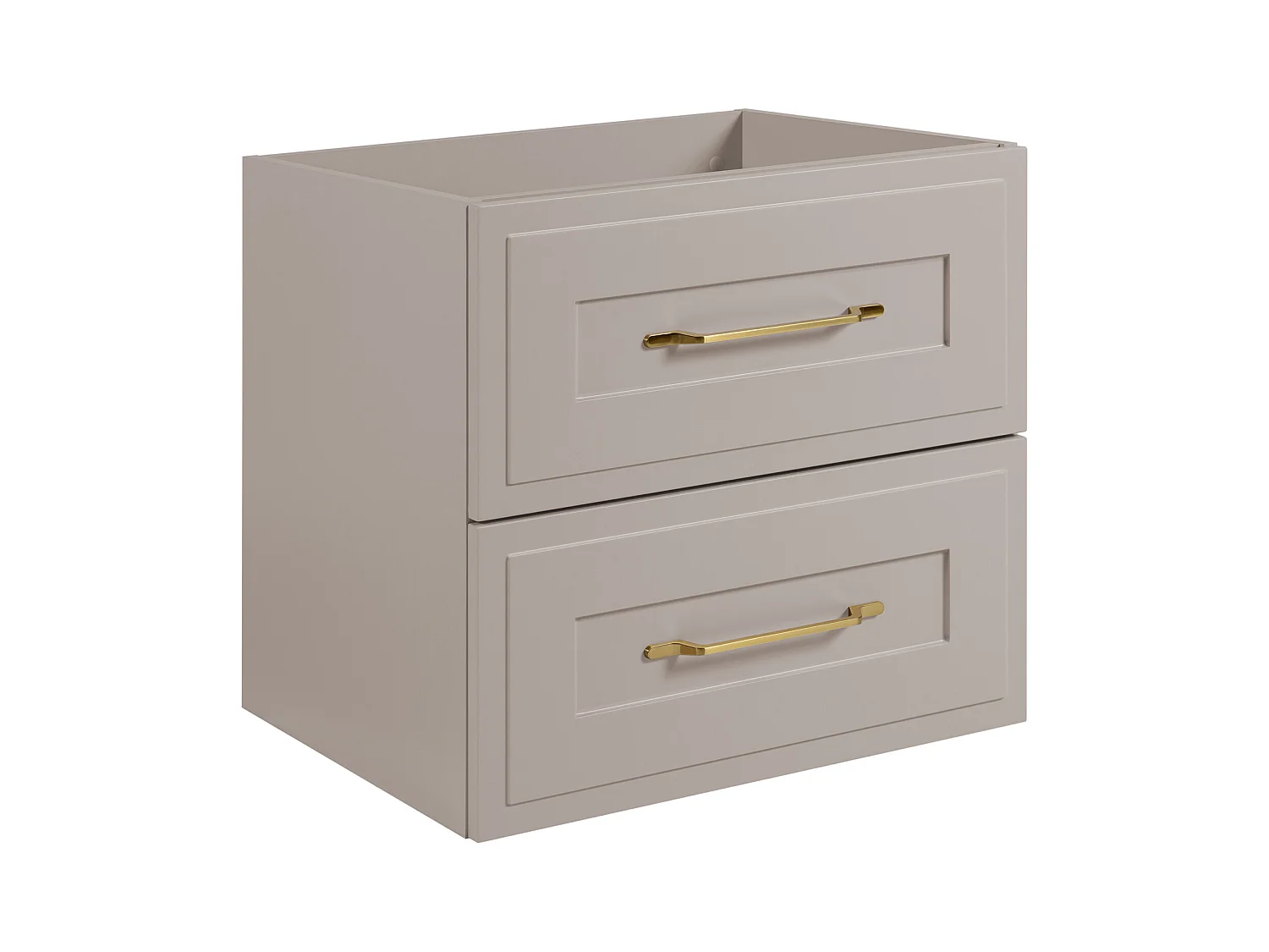 Meuble sous lavabo de style classique, cachemire, 60 x 57 x 46 cm