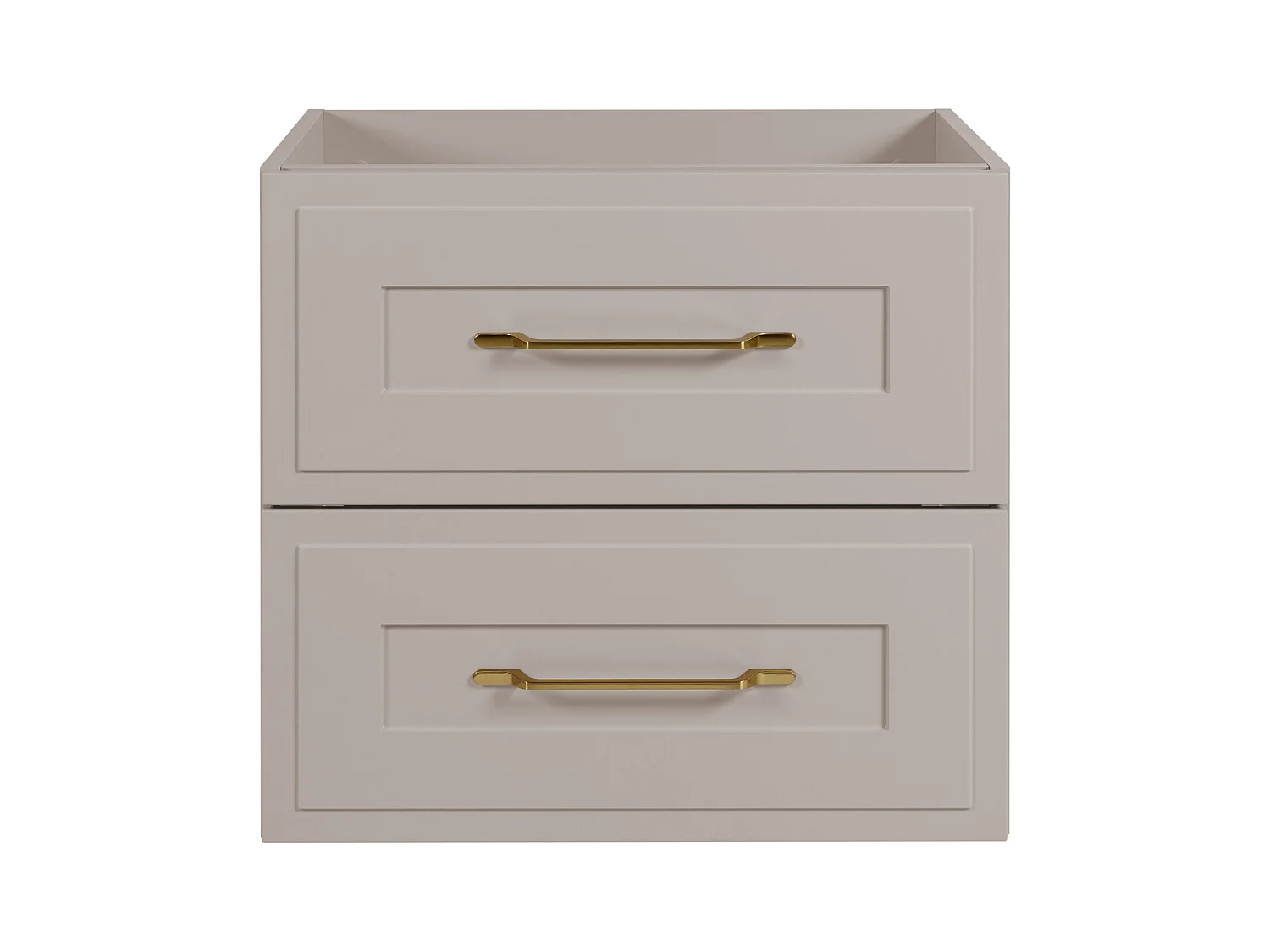 Meuble sous lavabo de style classique, cachemire, 60 x 57 x 46 cm