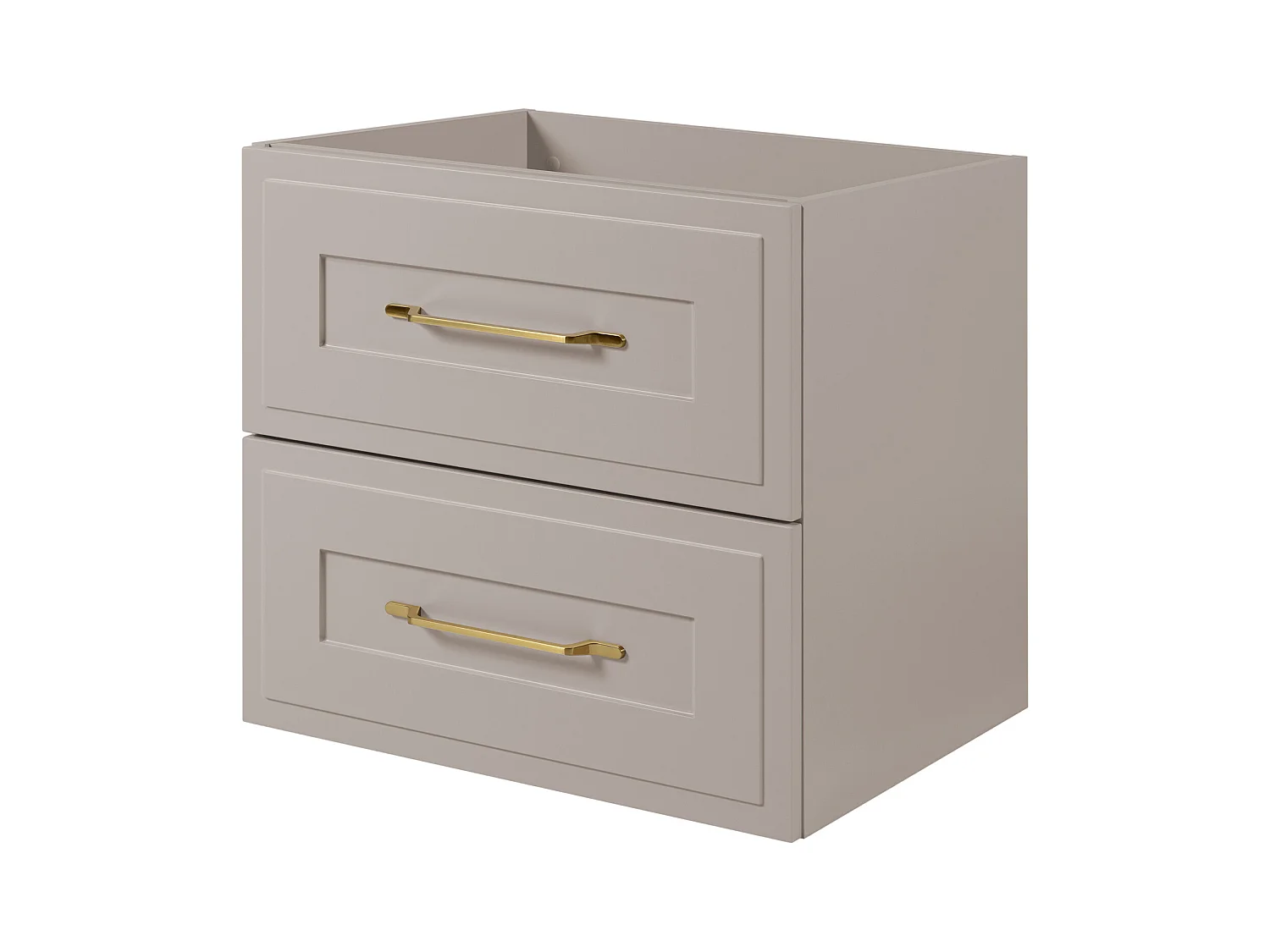 Meuble sous lavabo de style classique, cachemire, 60 x 57 x 46 cm