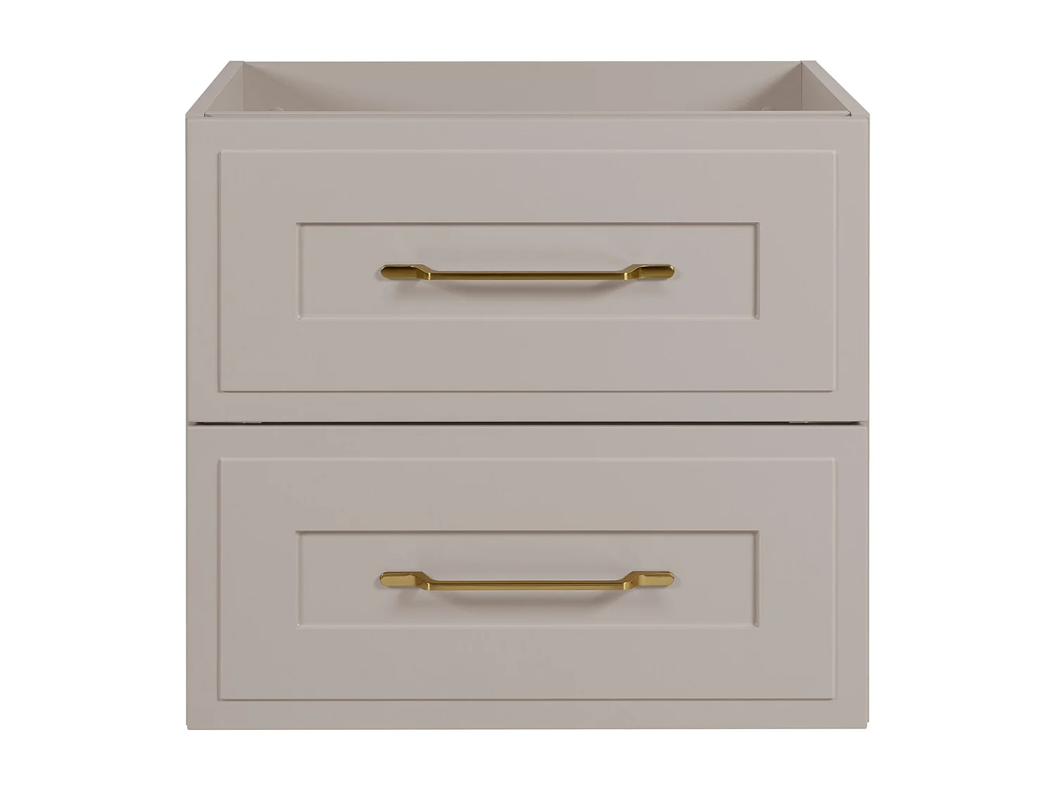 Meuble sous lavabo de style classique, cachemire, 60 x 57 x 46 cm