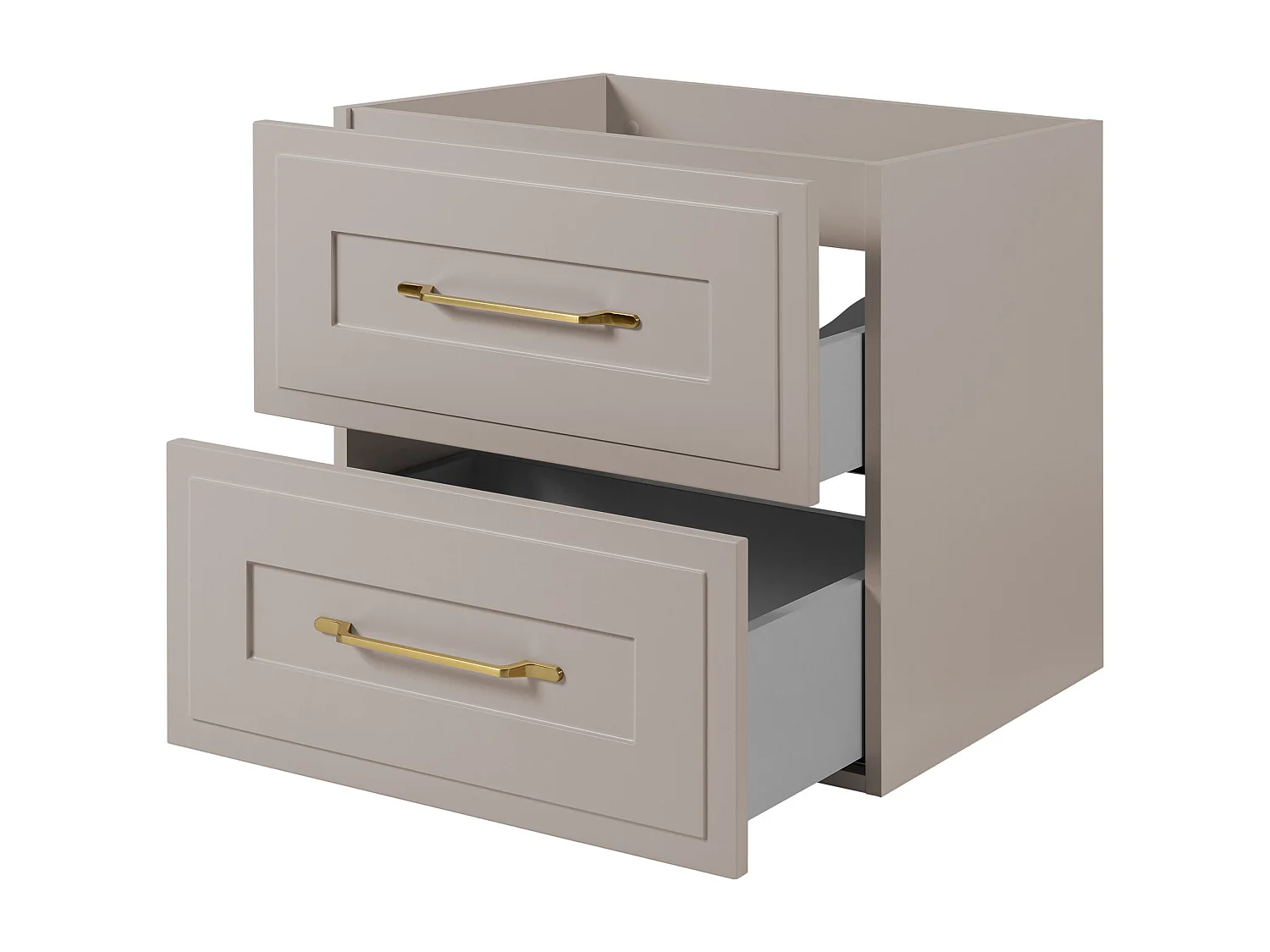 Mueble bajo lavabo de estilo clásico, cachemira, 60 x 57 x 46 cm