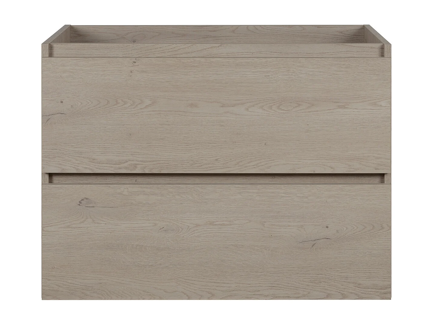 Badkamermeubel 80 cm, Kleur: Donker eiken, 80 x 60,7 x 46 cm