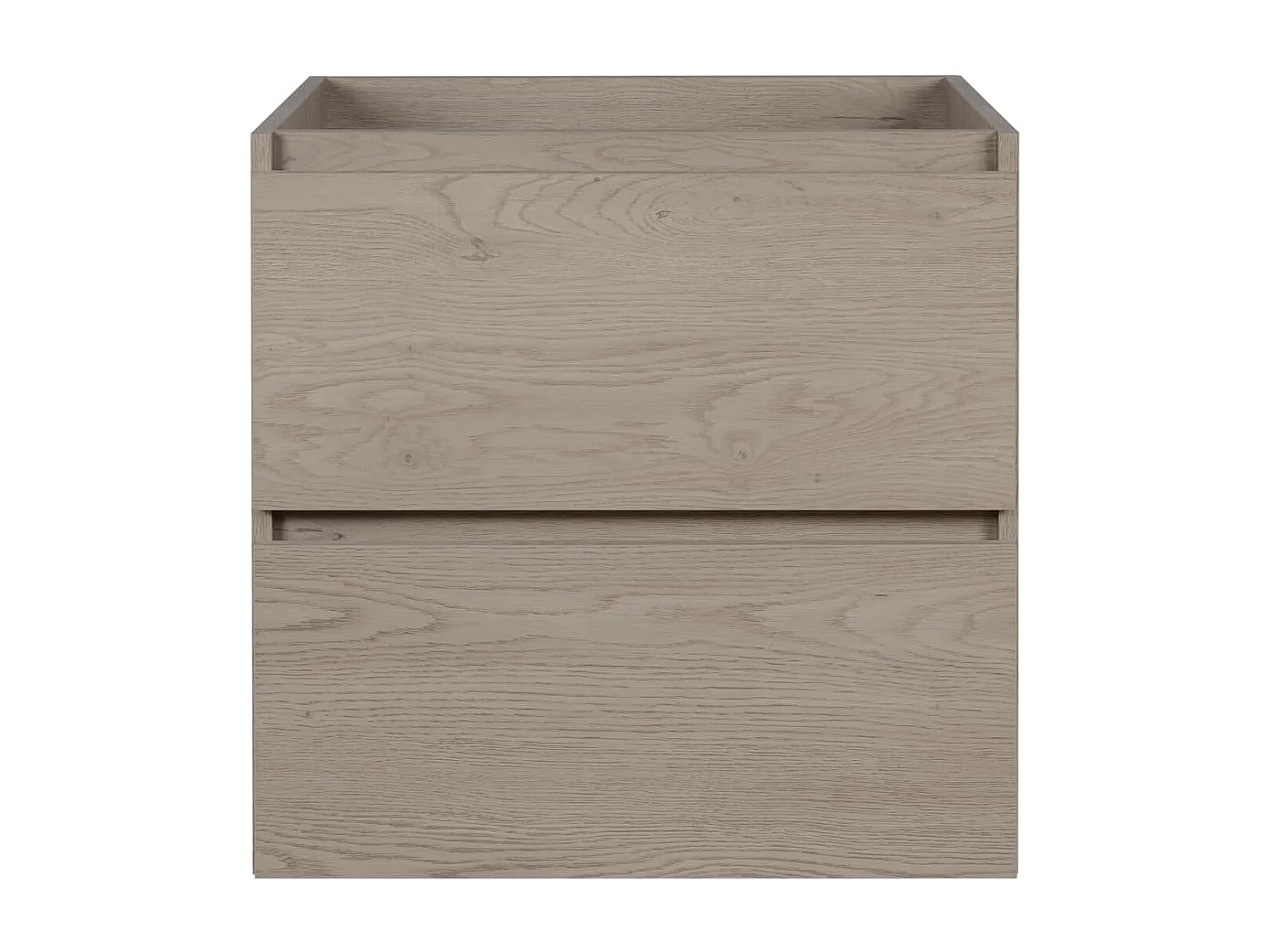 Meuble de salle de bain 120 cm (2 X 60) + pieds meuble, Couleur: Chêne Foncé, 120 x 46 x 80,7 cm, sans plan de travail