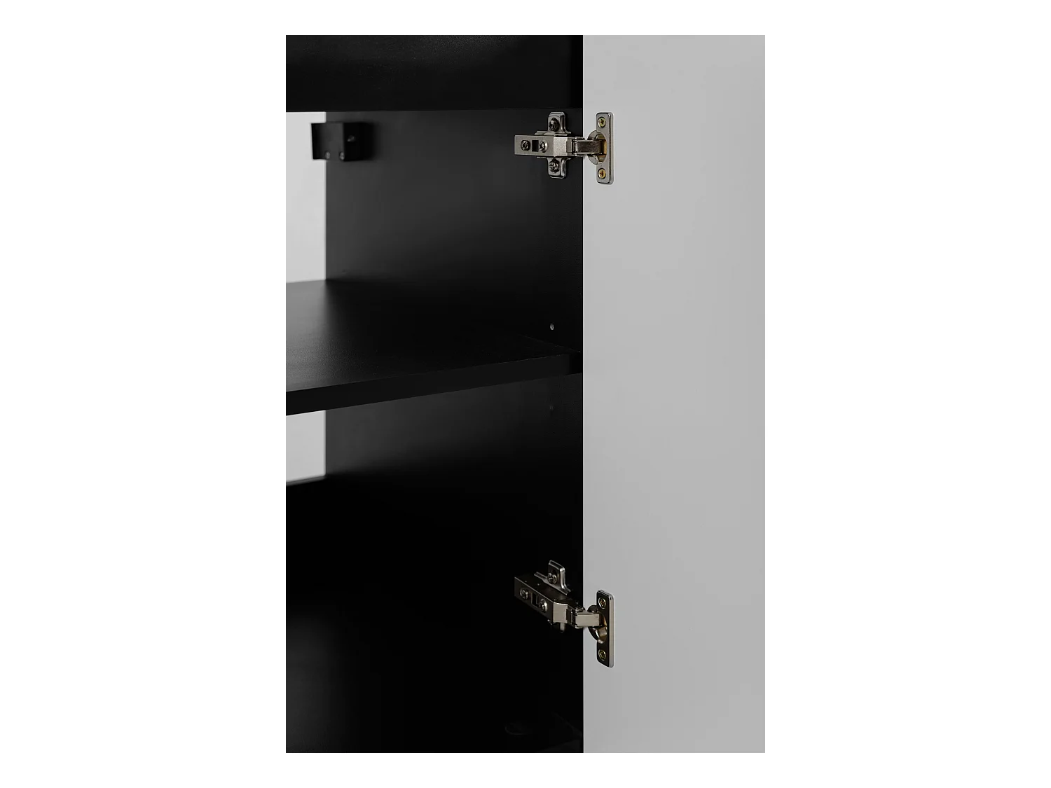 Meuble vasque, Noir + poignée noire, 80 x 57 x 46 cm