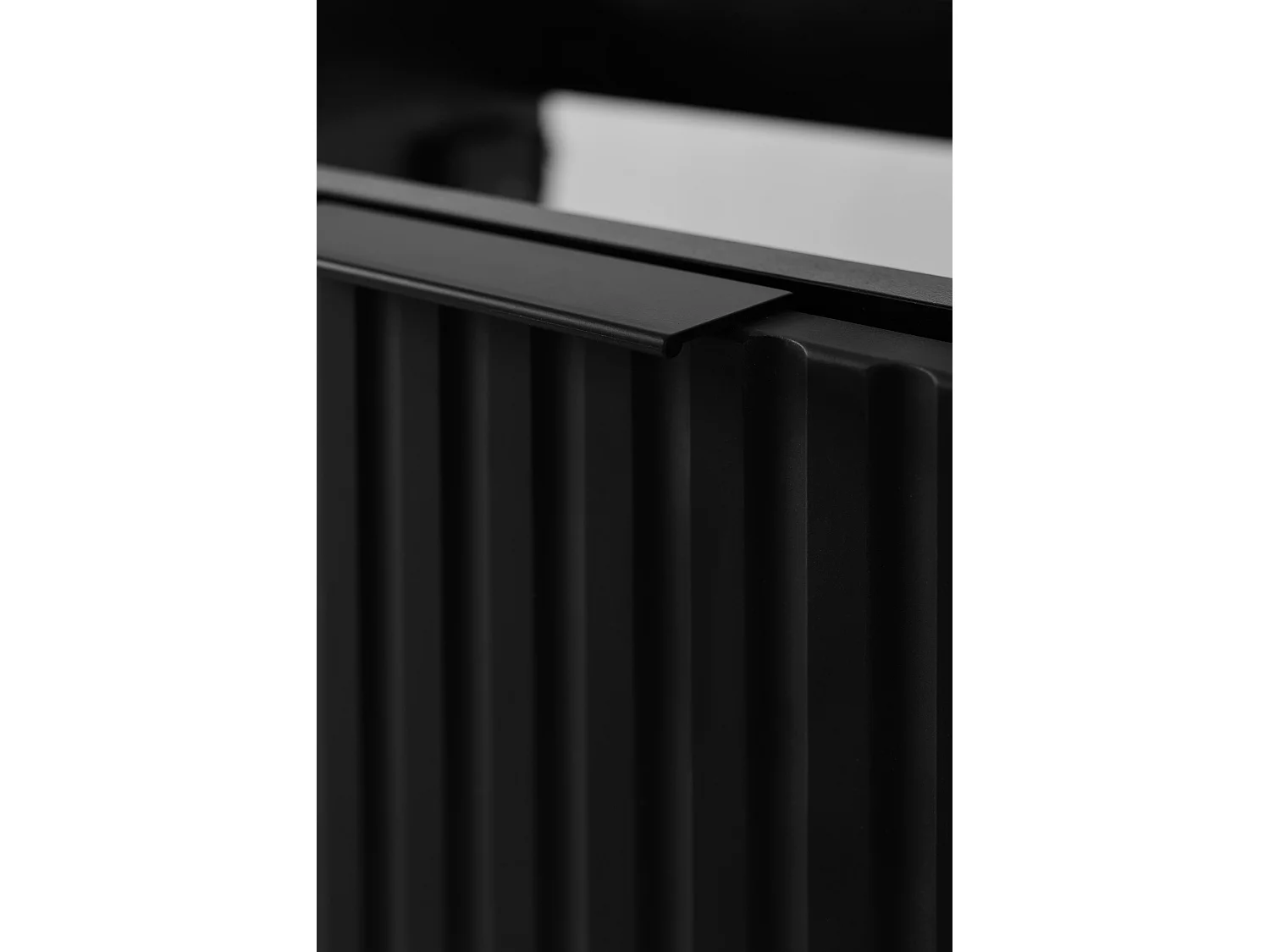 Meuble vasque, Noir + poignée noire, 80 x 57 x 46 cm