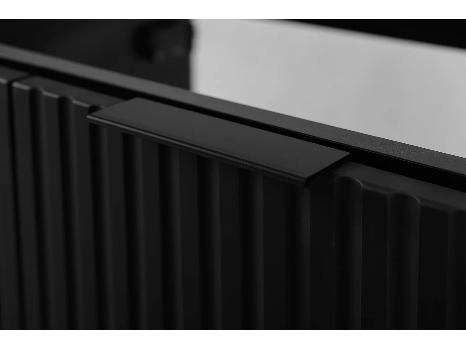 Meuble vasque, Noir + poignée noire, 80 x 57 x 46 cm