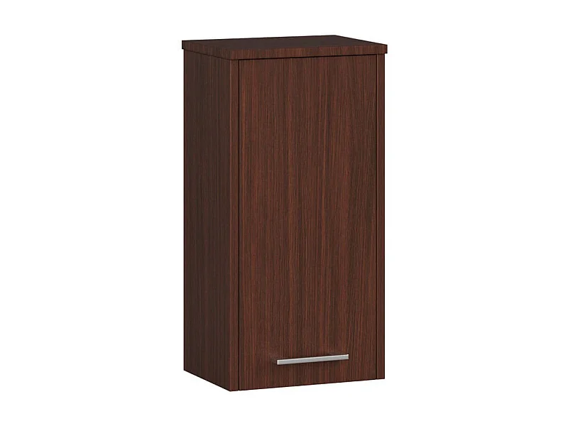 Colonne salle de bain, 2 portes, 1 tiroir, 140 x 30 x 30 cm, wengé