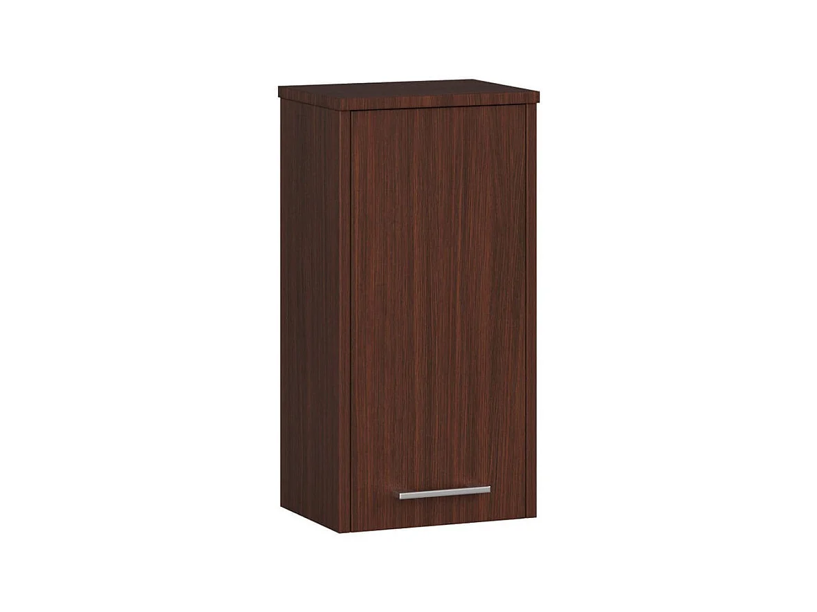Colonne salle de bain, 2 portes, 1 tiroir, 140 x 30 x 30 cm, wengé
