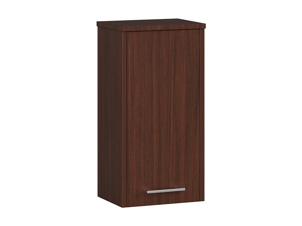 Badkamerzuil, 2 deuren, 1 lade, 140 x 30 x 30 cm, wenge