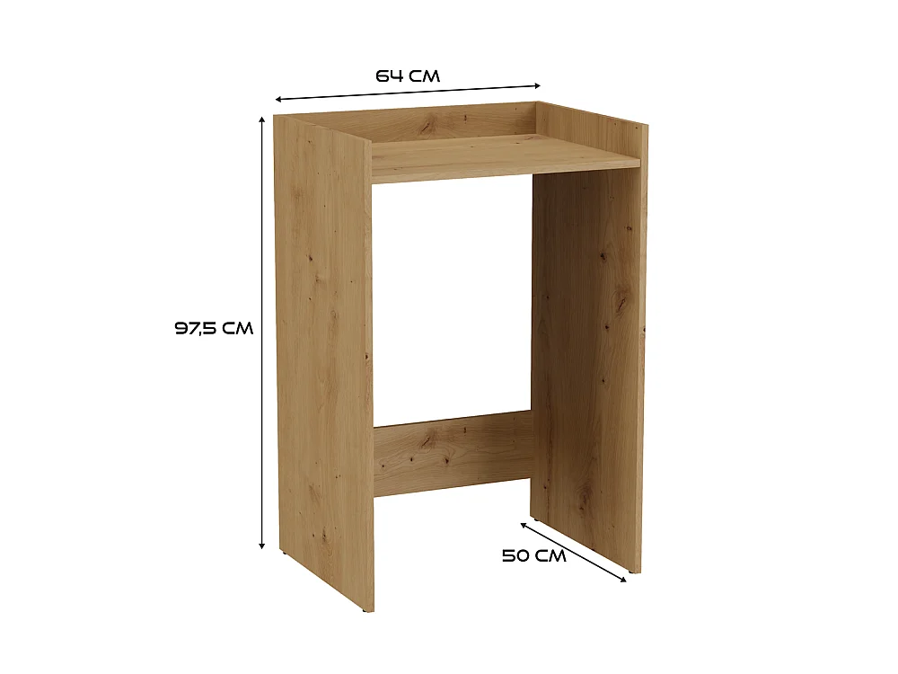 Waschmaschinenschrank, Artisan Oak, 64 x 97,5 x 50 cm