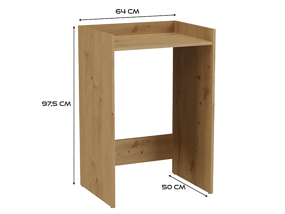 Waschmaschinenschrank, Artisan Oak, 64 x 97,5 x 50 cm