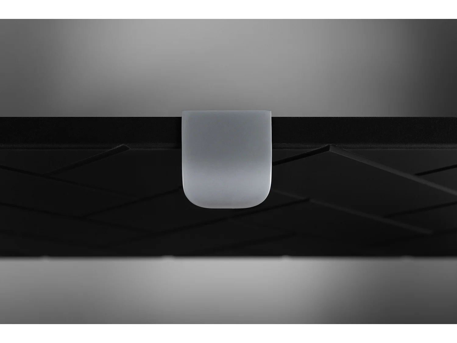 Meuble de salle de bain, Noir Mat, 160 x 57 x 46 cm, poignées argentées