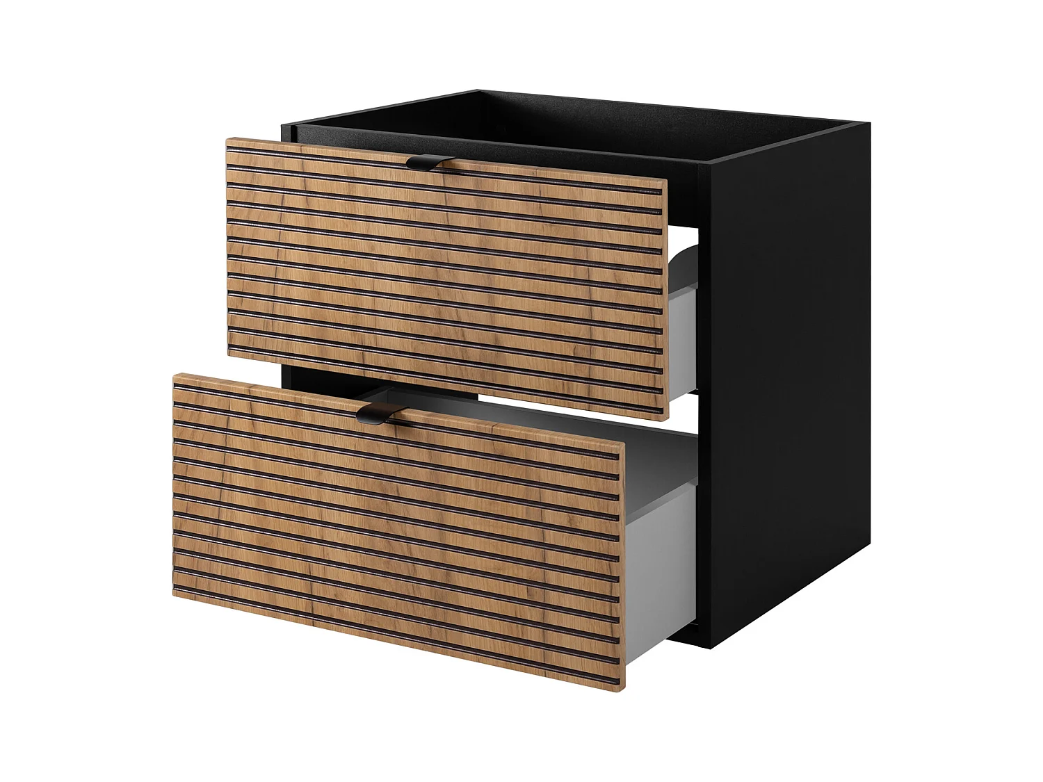 Badezimmermöbel, Mattschwarz, 60 x 57 x 46 cm