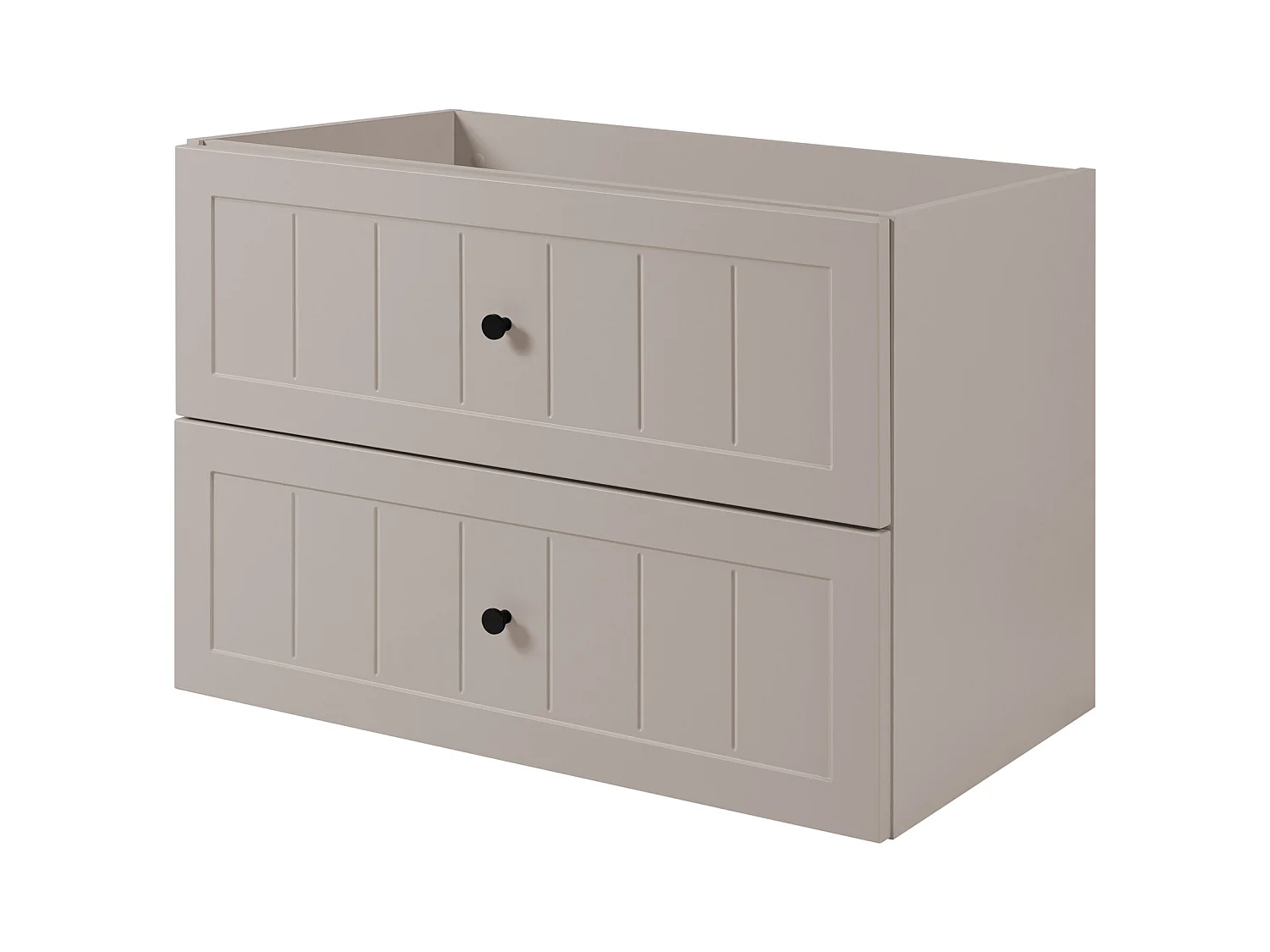 Meuble sous lavabo de style classique, cachemire, 80 x 57 x 46 cm