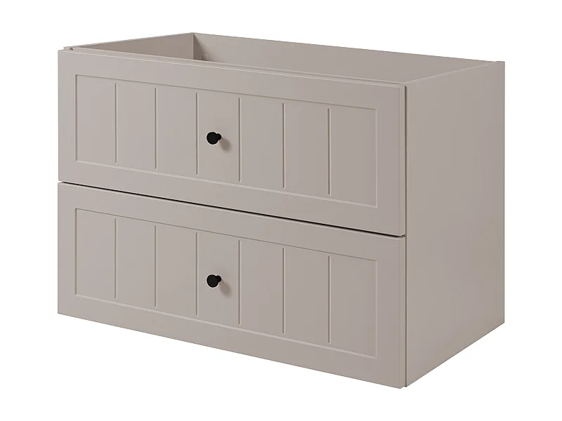 Meuble sous lavabo de style classique, cachemire, 80 x 57 x 46 cm