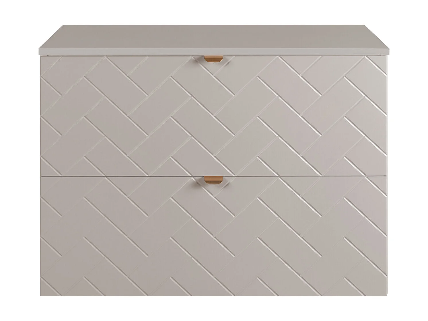 Meuble de salle de bain, Cachemire, 80 x 57 x 46 cm, poignées dorées