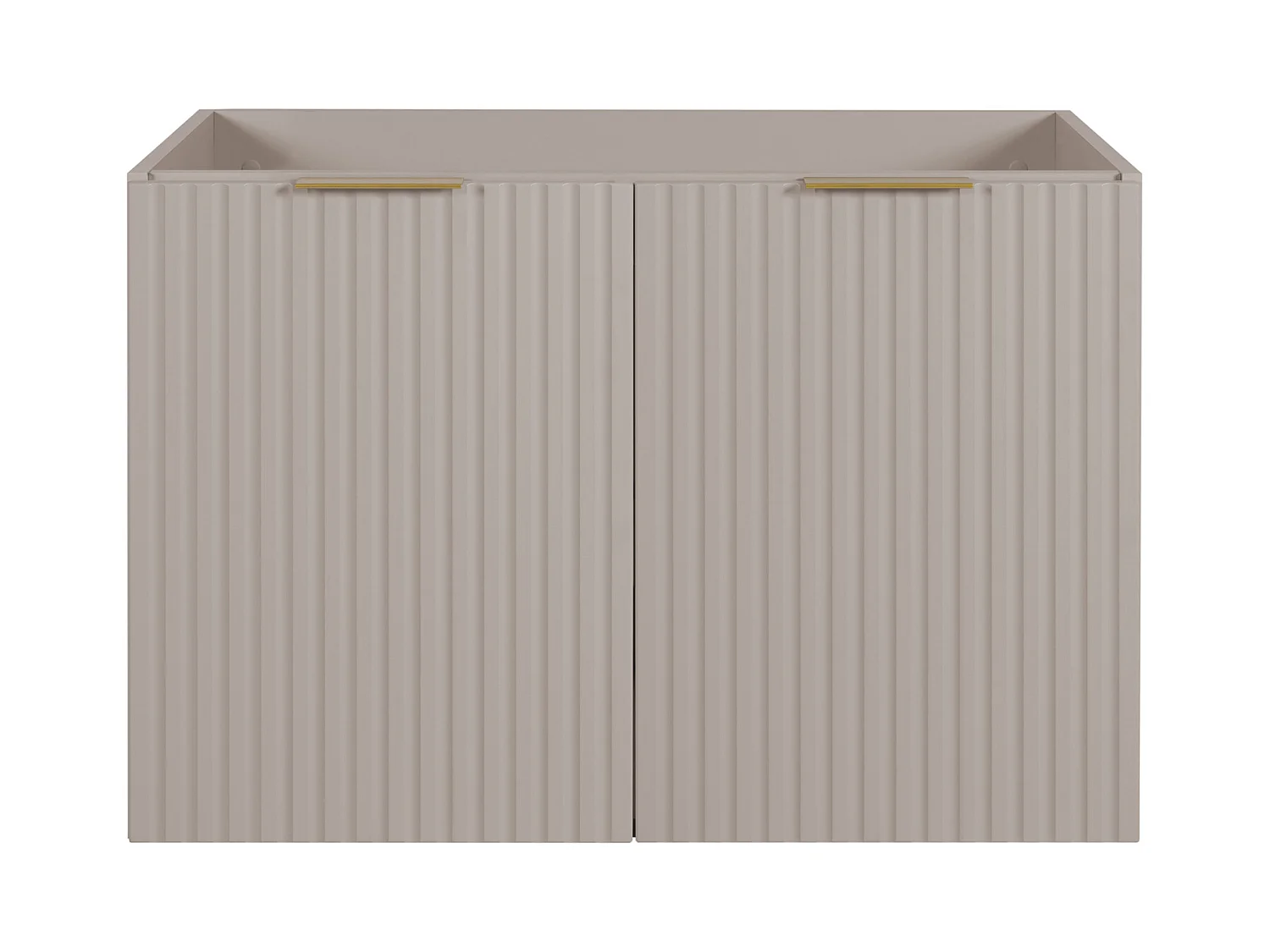 Meuble vasque, Cachemire + poignée dorée, 80 x 57 x 46 cm