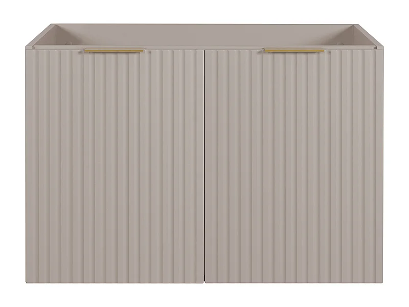 Mobile da bagno, Cashmere + maniglia oro, 80 x 57 x 46 cm