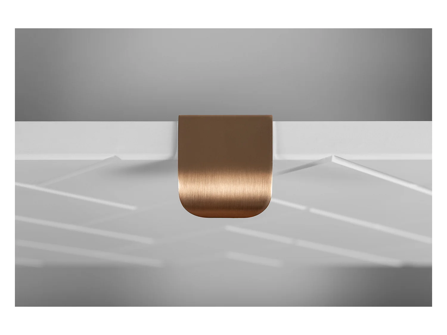 Meuble de salle de bain, Blanc Mat, 140 x 57 x 46 cm, poignées dorées