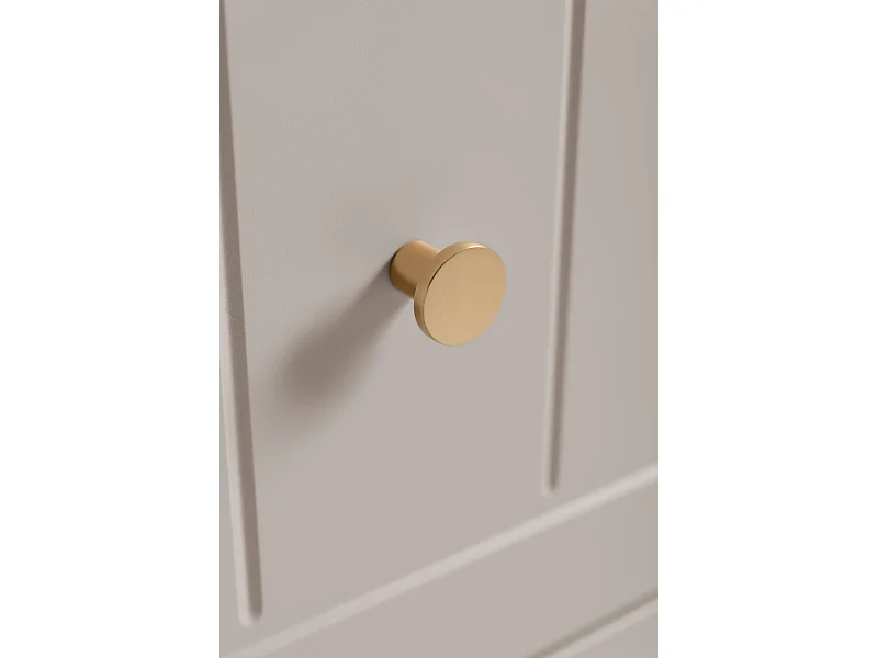 Meuble sous lavabo de style classique, cachemire, 120 (2 x 60) x 57 x 46 cm