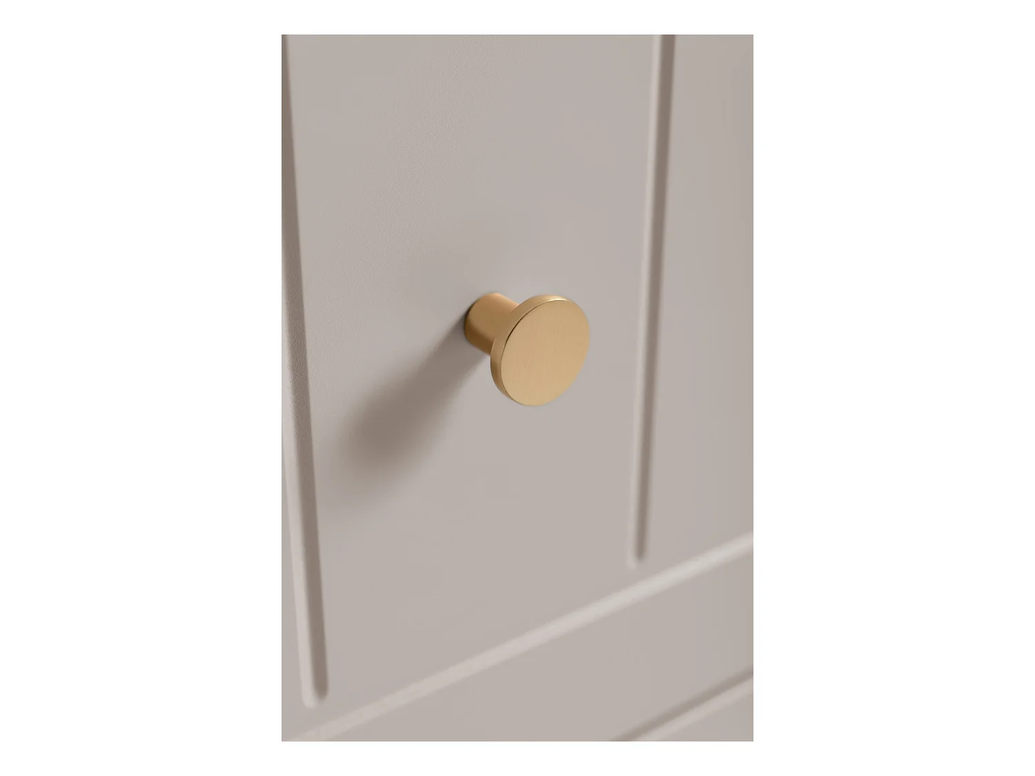 Meuble sous lavabo de style classique, cachemire, 120 (2 x 60) x 57 x 46 cm